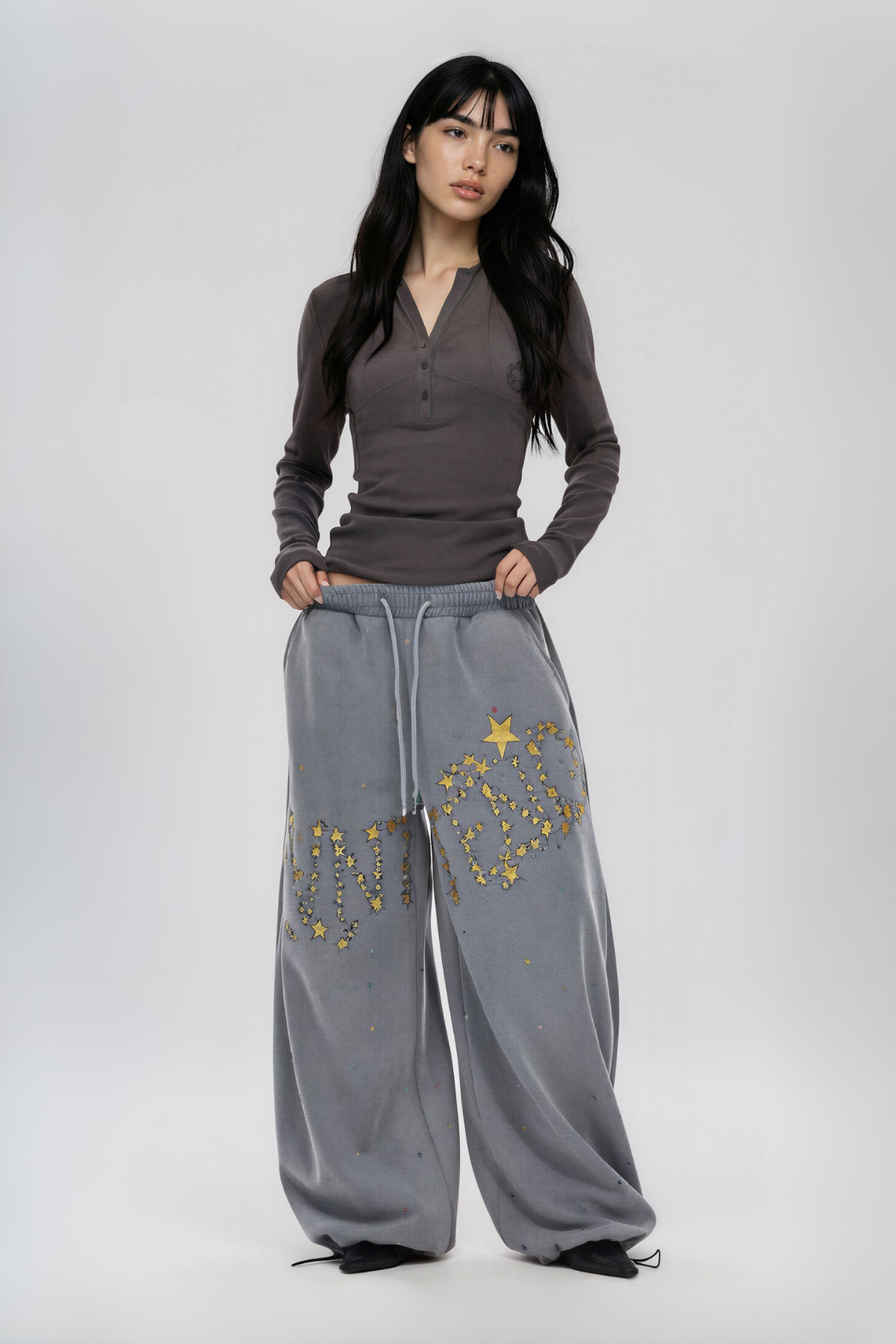 Namiko Drawstring Star Pants