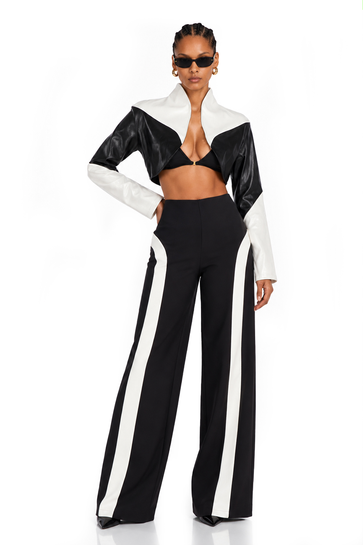 Namir Crop Colorblock Jacket
