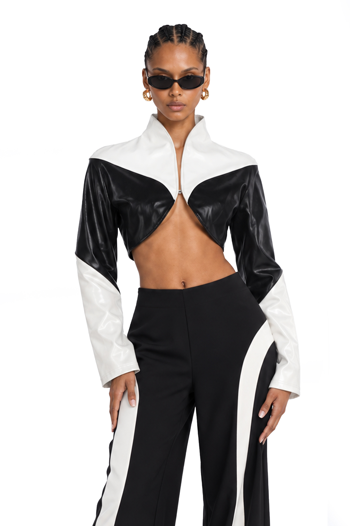Namir Crop Colorblock Jacket