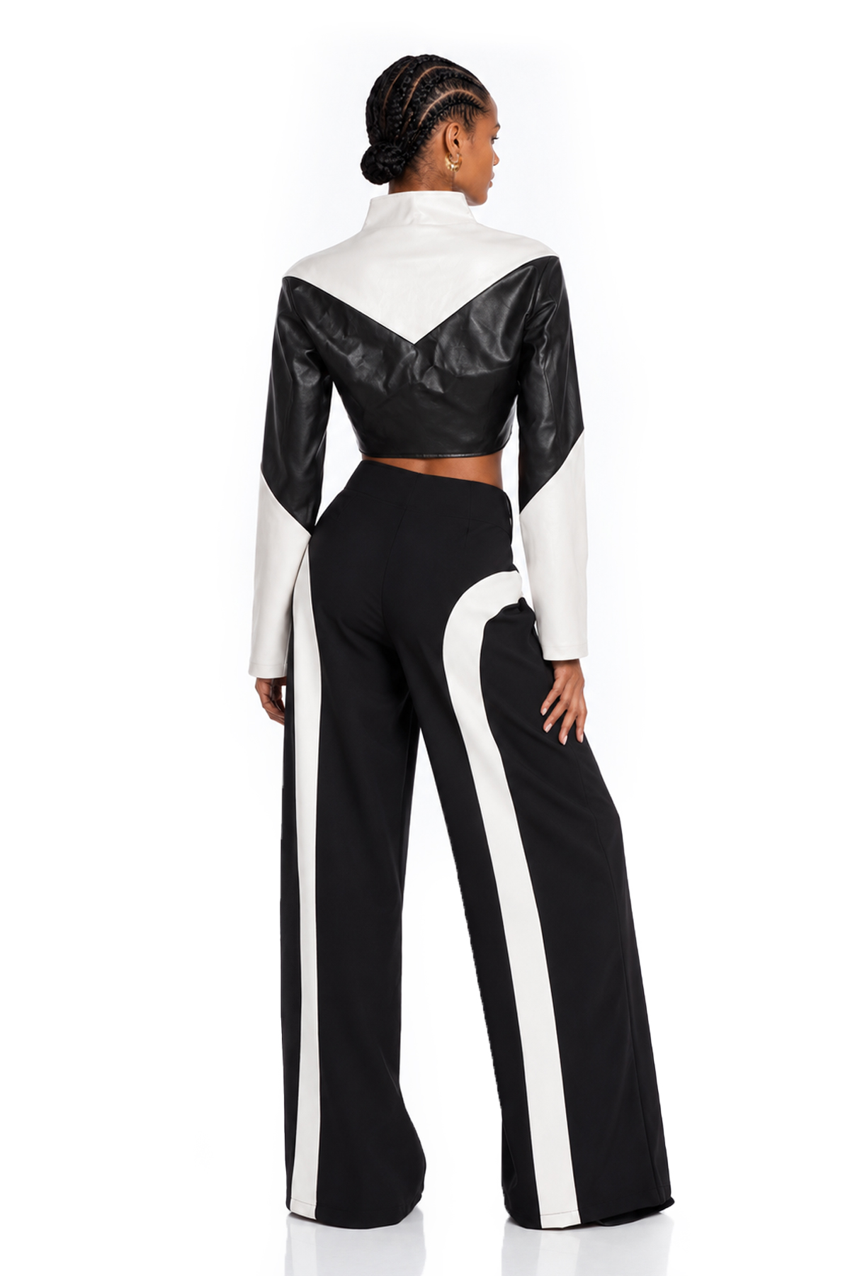 Namir Crop Colorblock Jacket