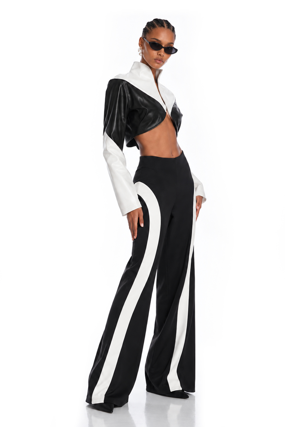 Namir Crop Colorblock Jacket