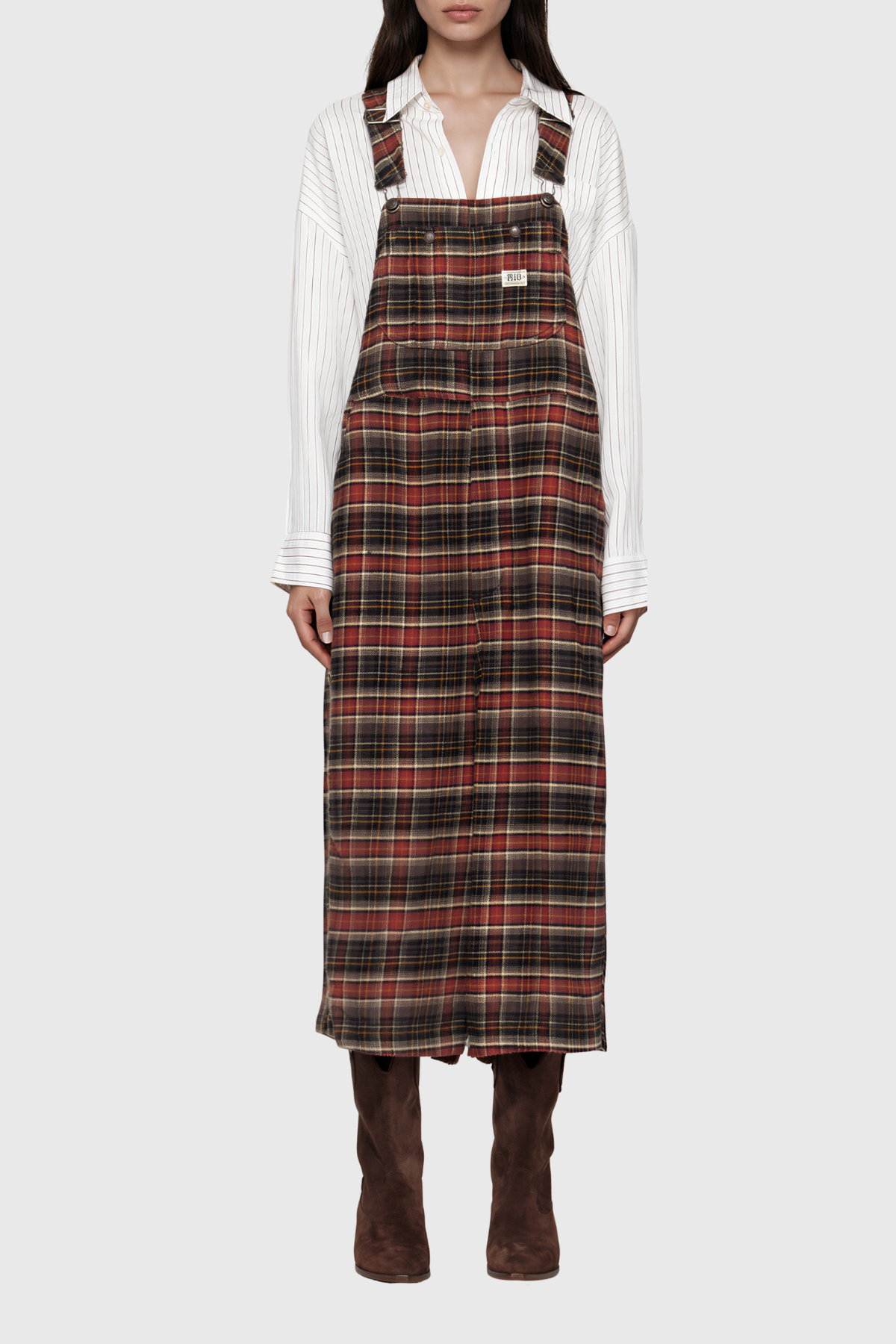Naoya Grid Overalls