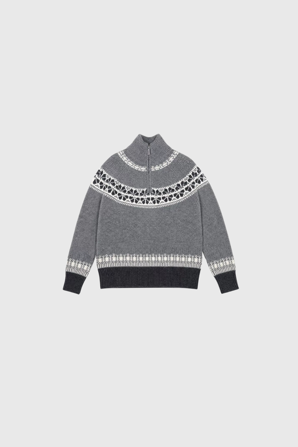 Napowsa High Neck Fair Isle Sweater