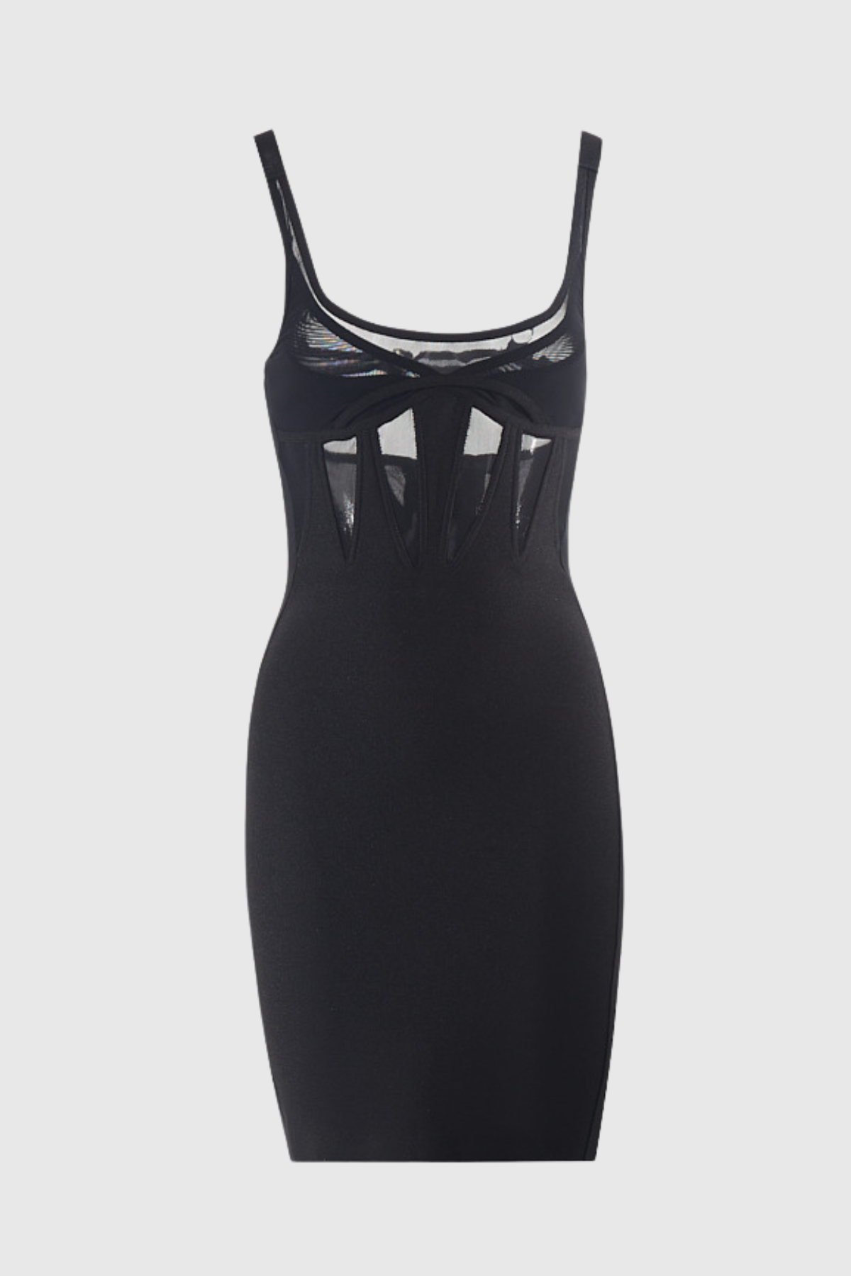 Nyomi Mesh See Through Sleeveless Mini Dress