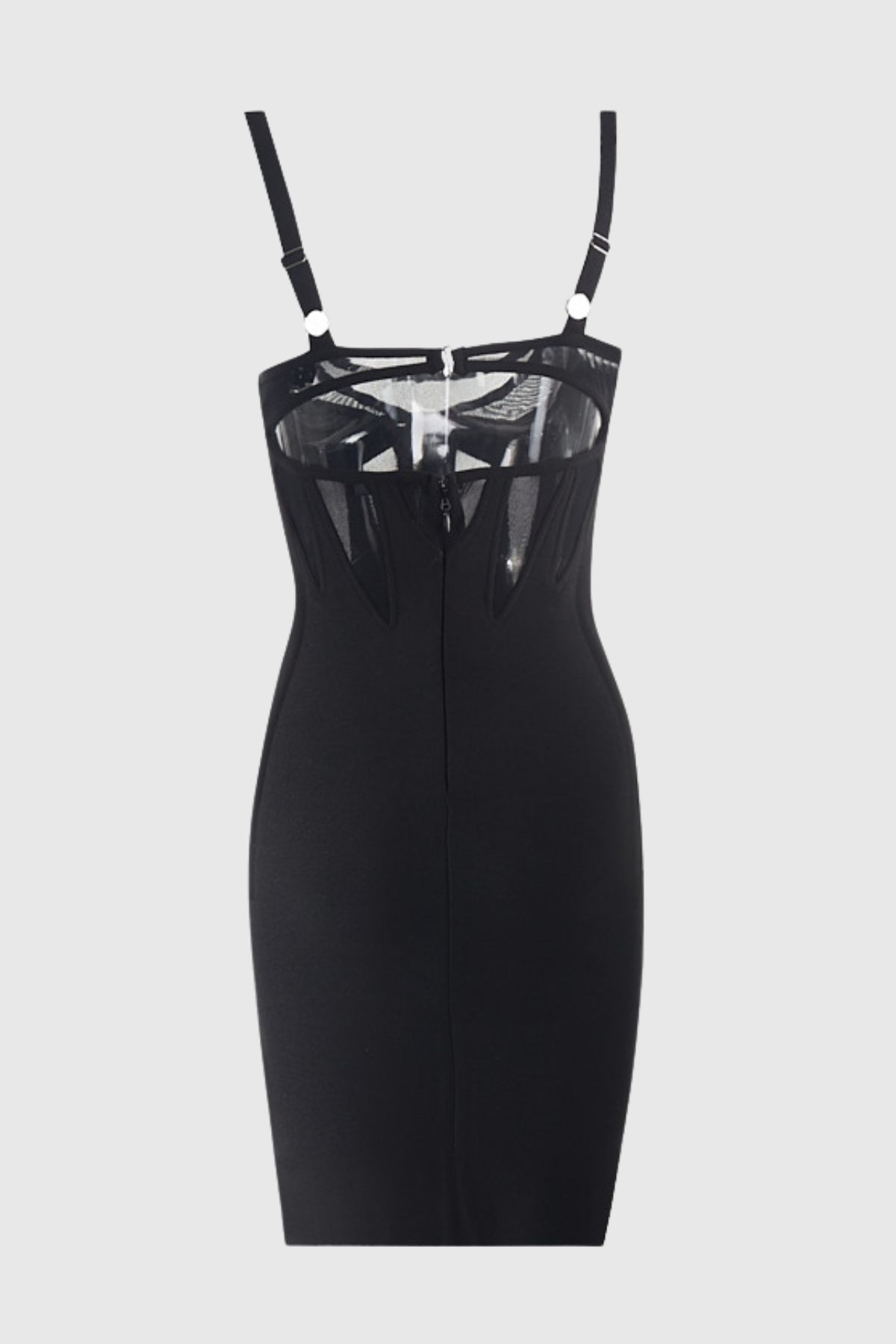 Nyomi Mesh See Through Sleeveless Mini Dress