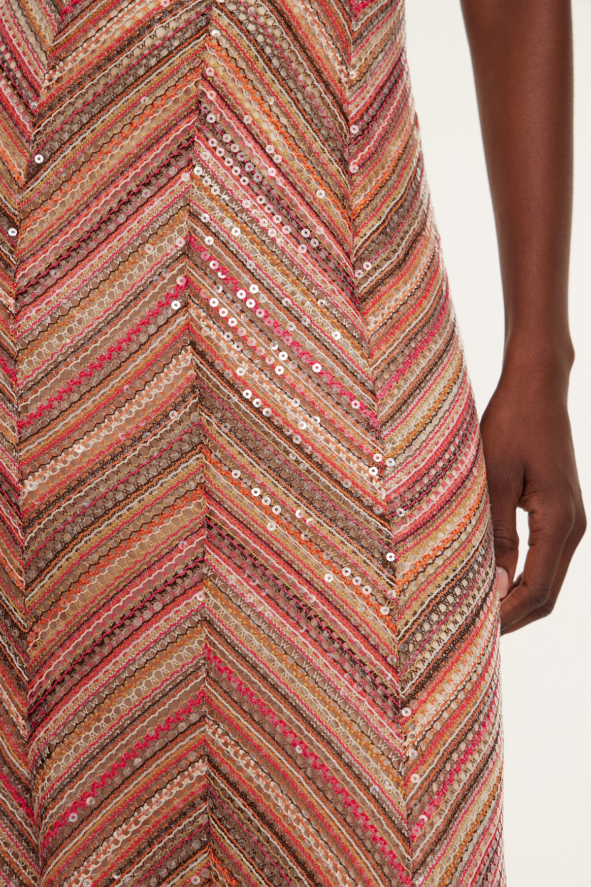 Oanez Sequin Backless Maxi Dress