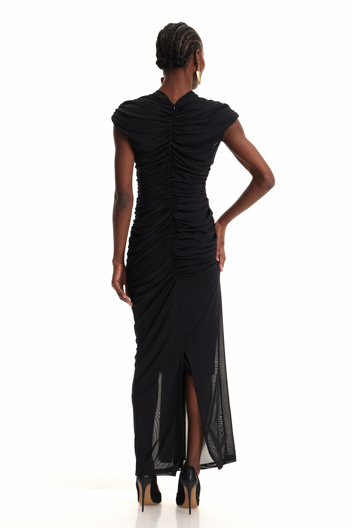 Scout Cutout Ruch Maxi Dress