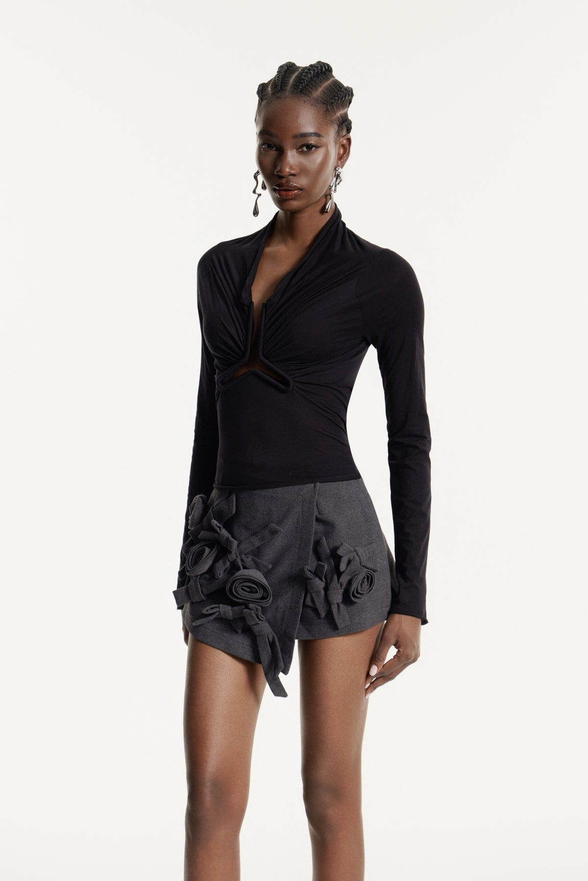 Scout Cutout Ruch Bodycon Top