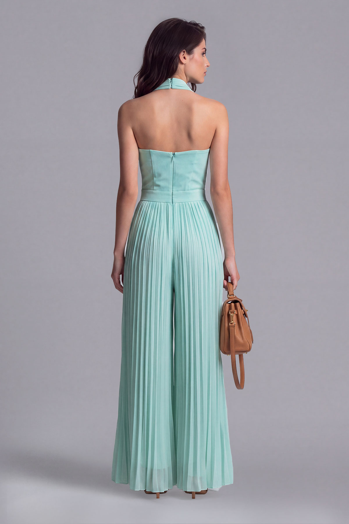 Sera Halter Neck Ruch Pants Set