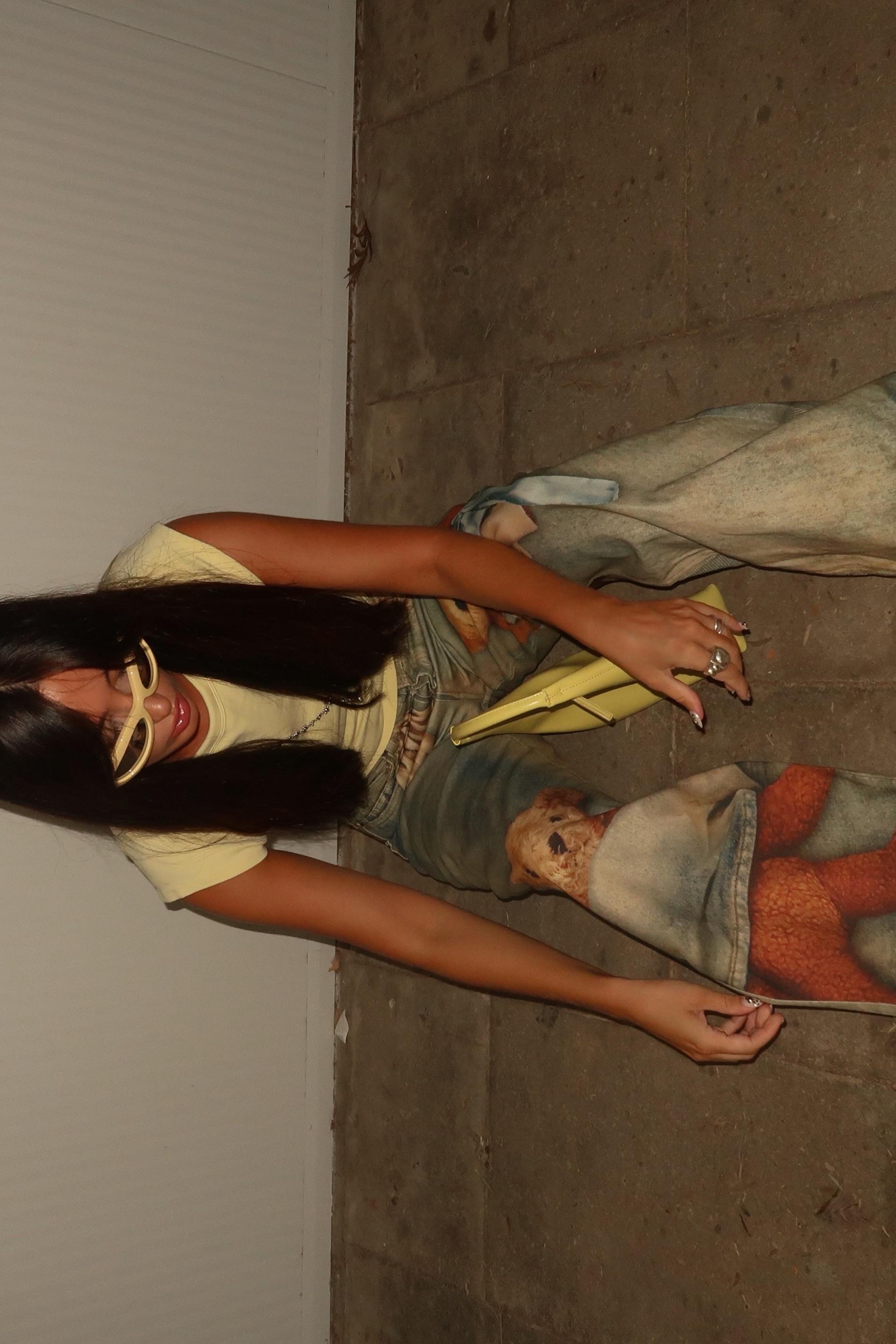 Dmitar Print Barrel Jeans