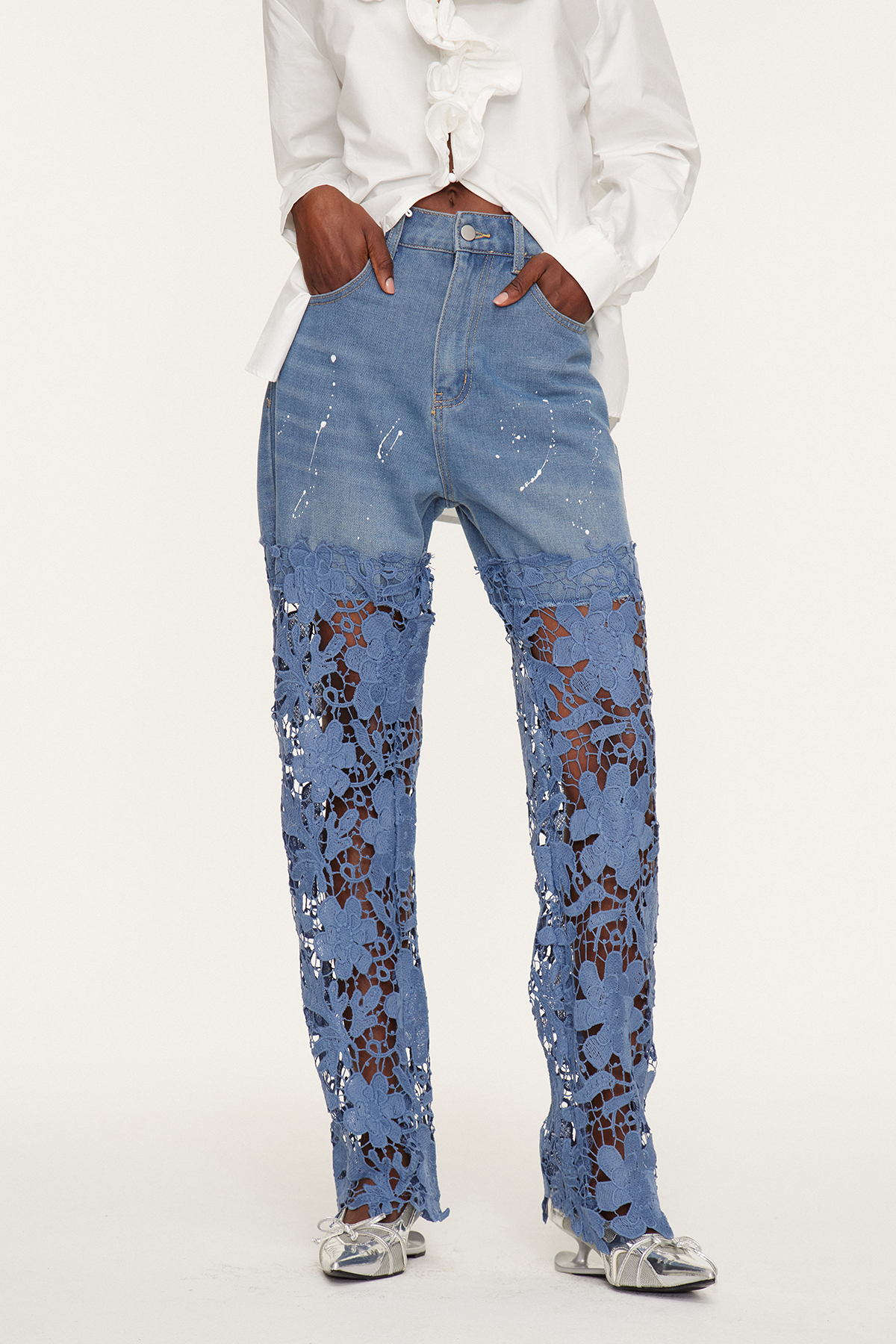 noswea┊花村想太┊denimcap_wlogo Veda Lace Jeans – Innovare Denim