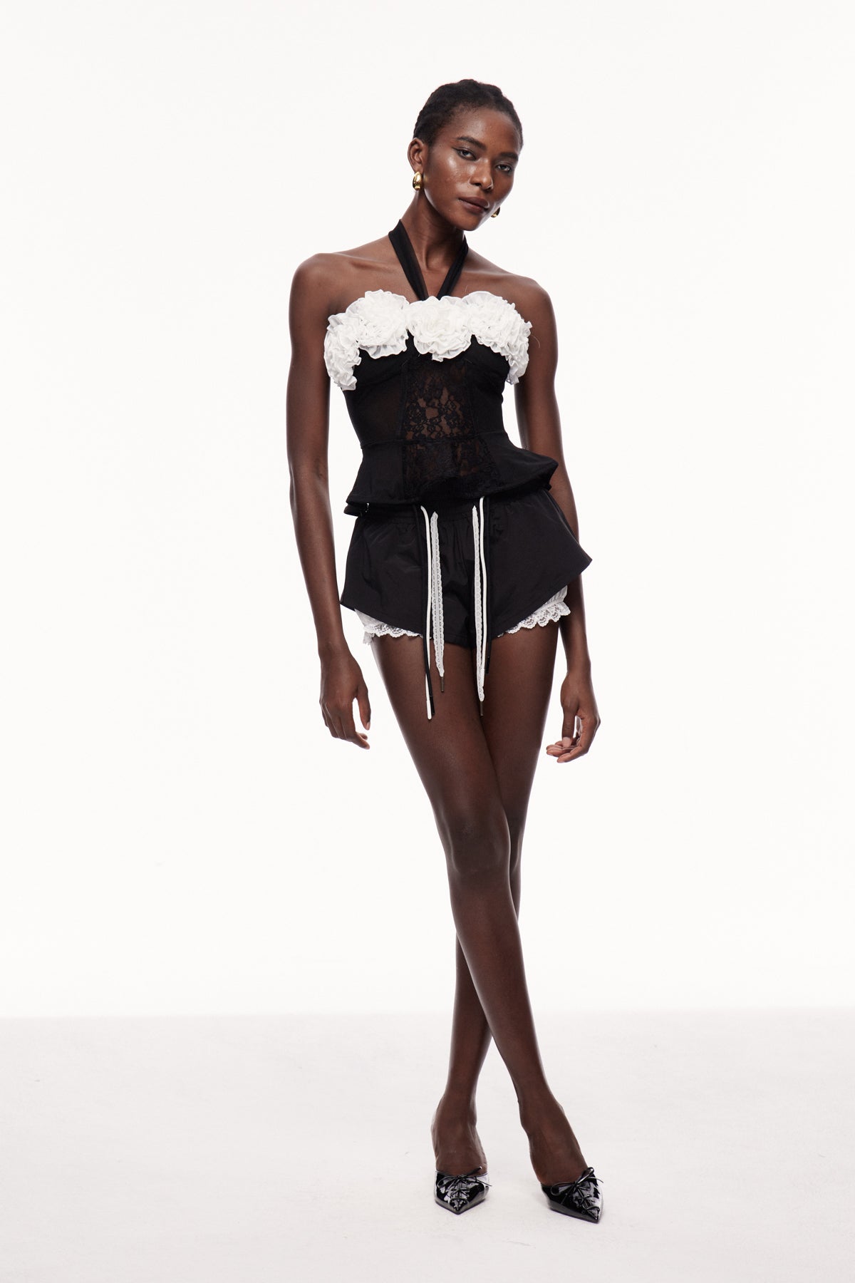 Xaawo Lace Deconstruct Drawstring Pants