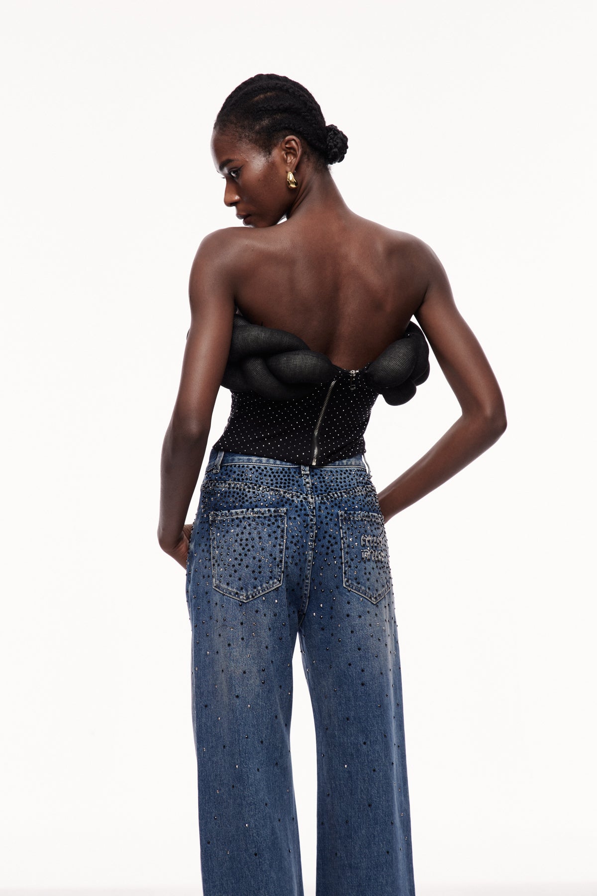 Yachna Dot Deconstruct Strapless Top