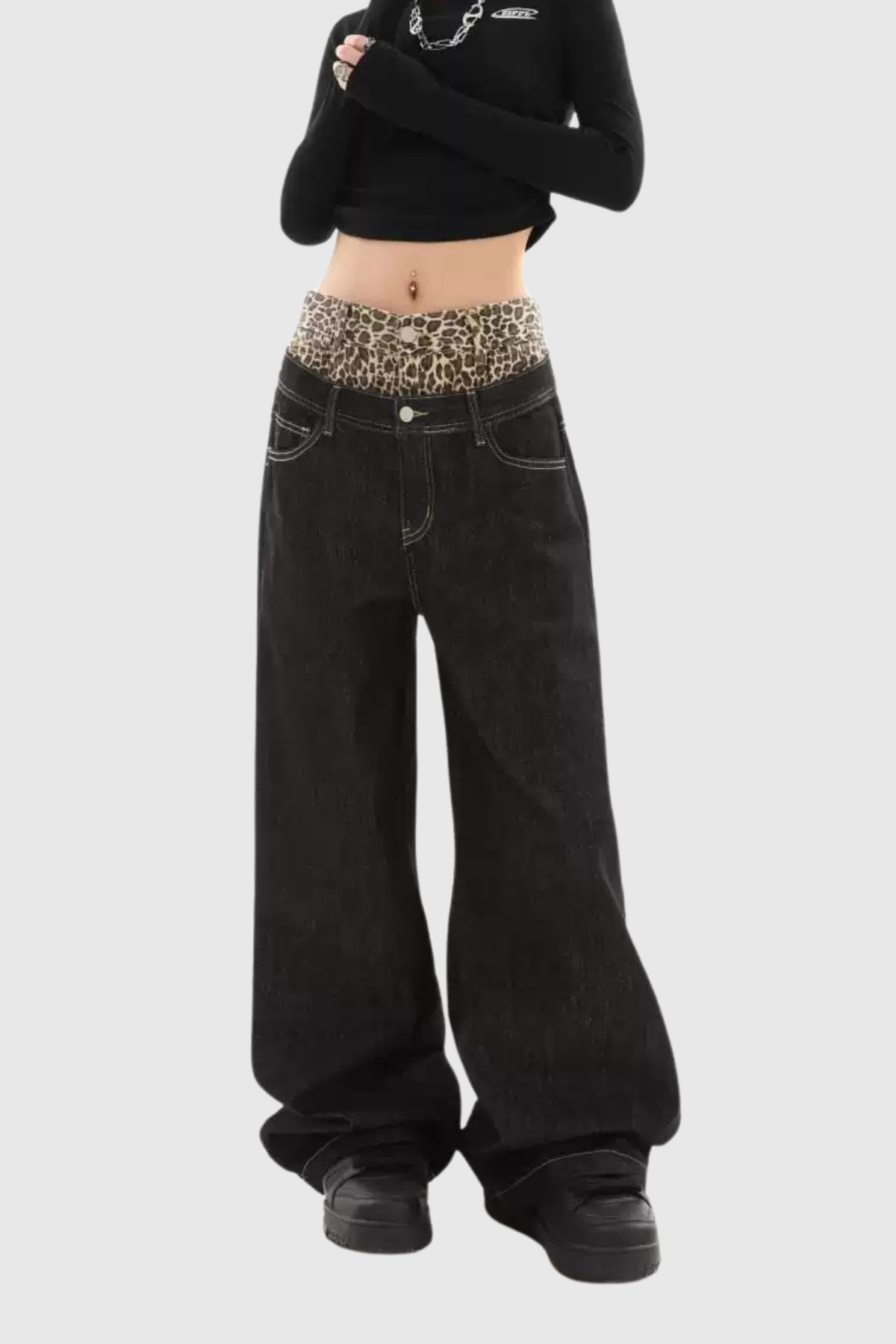 Zabel Leopard Deconstruct Jeans
