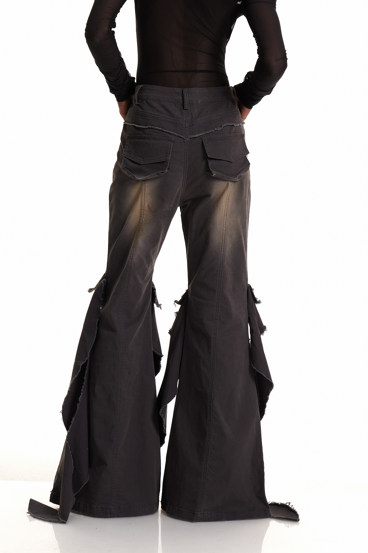 Zaher Ruffle Fringe Jeans