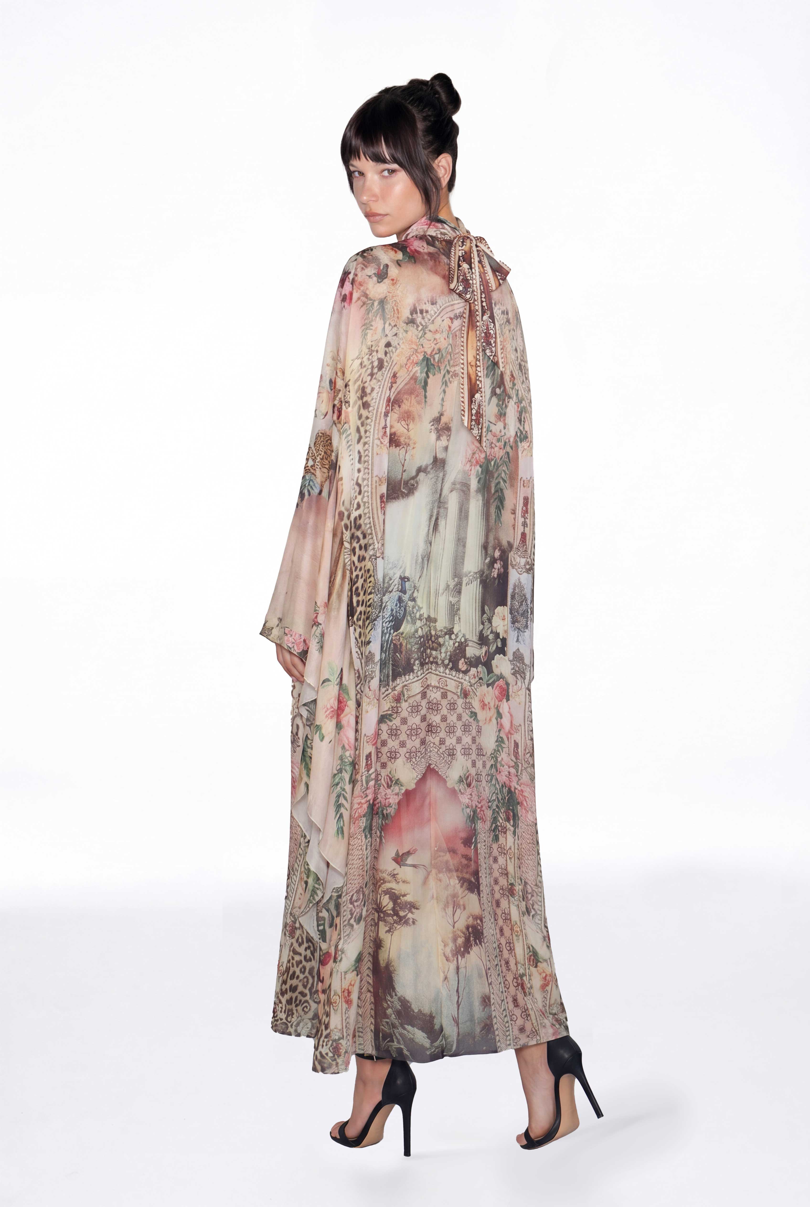 Giuliana Ruffle Print Maxi Dress