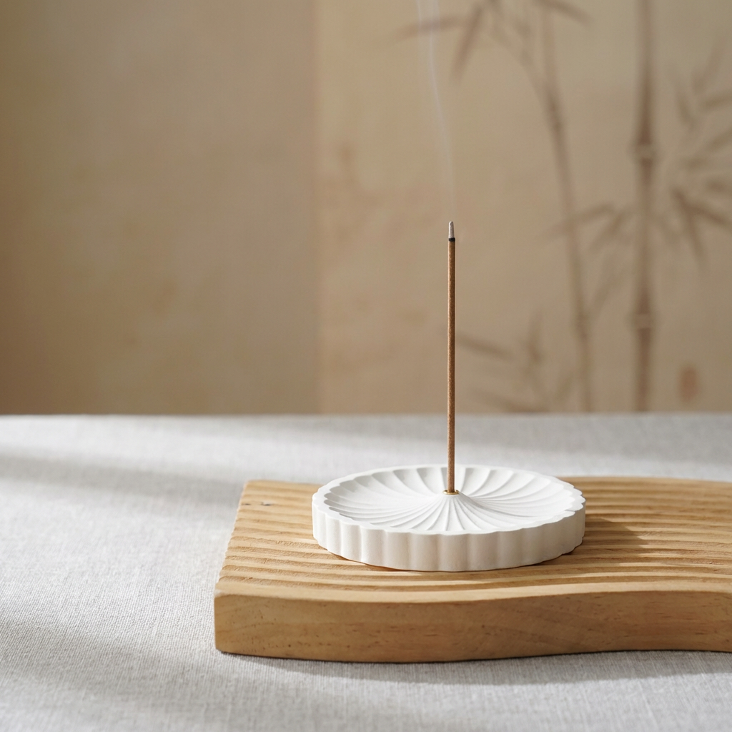 Petal Gypsum Incense Holder
