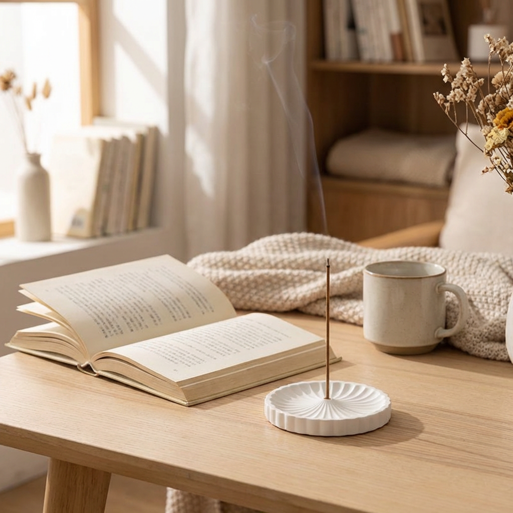 Petal Gypsum Incense Holder