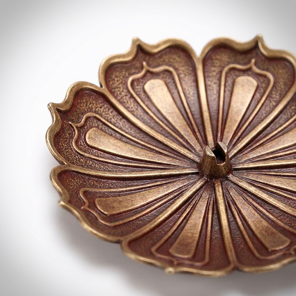 Alloy Lotus Incense Holder