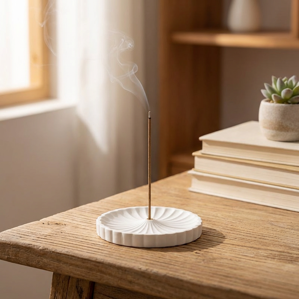 Petal Gypsum Incense Holder