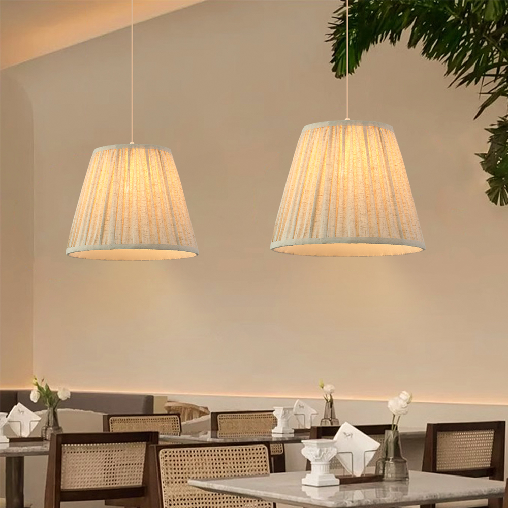 Minimalist Fabric Pendant Light Vintage Home Lighting Dining Room Luminaire