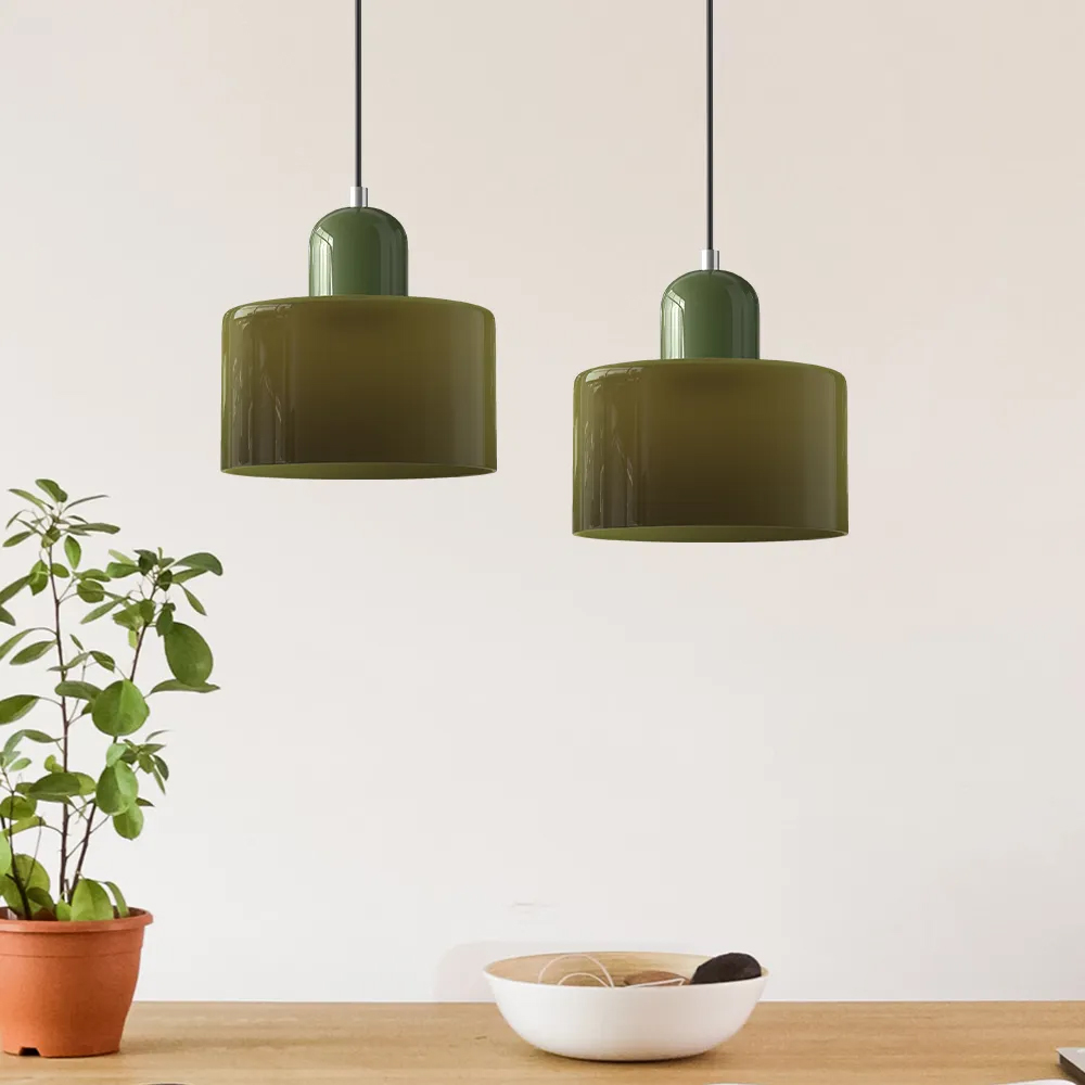 Bauhaus Small Glass Pendant Light For Dining Room and Bedroom