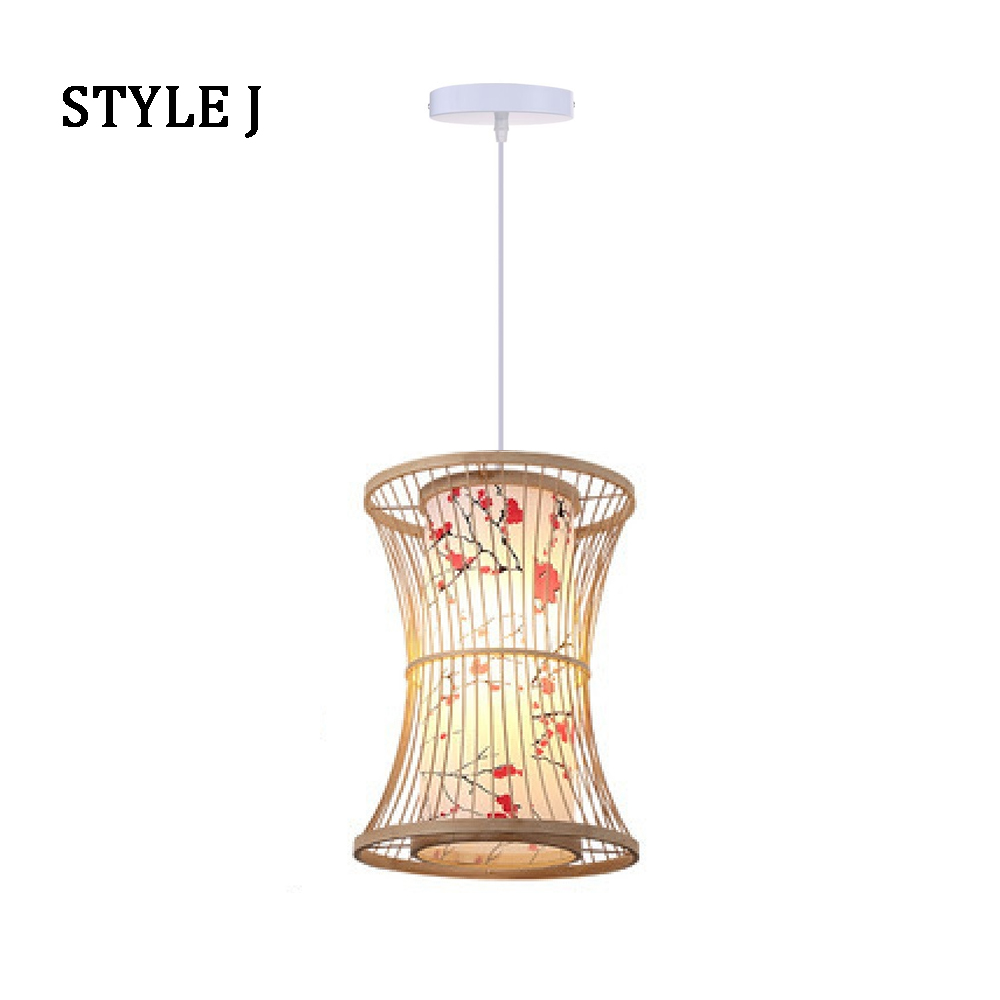 Japanese Restaurant Bamboo Lantern Chandelier Light Balcony Corridor Decorative Lamp