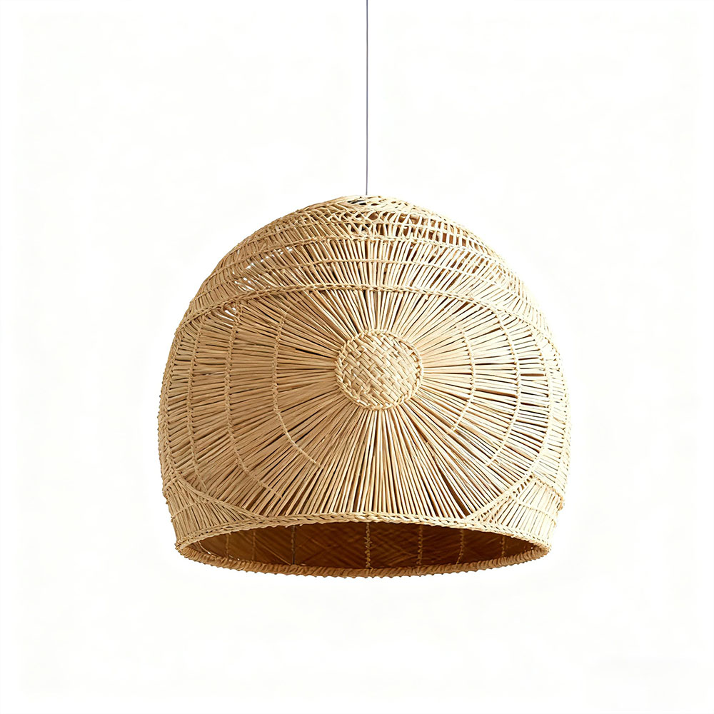 Bohemian Style Dome Rattan Chandelier