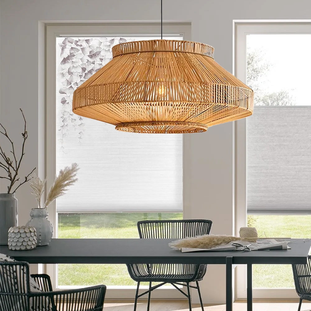 Southeast Asia Extra Large Retro Rattan Chandelier For Homestay