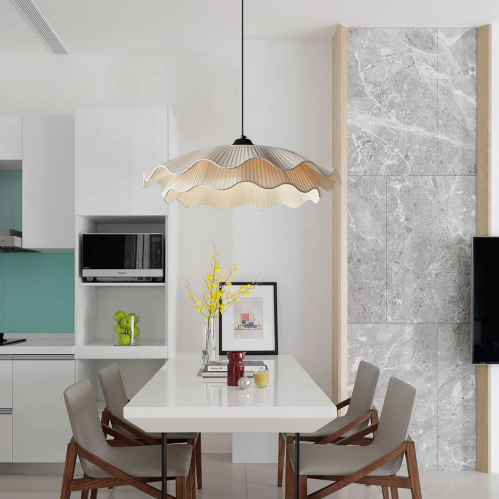 Modern Dining Room Fabric Pendant Light French Design Home Decor Chandelier