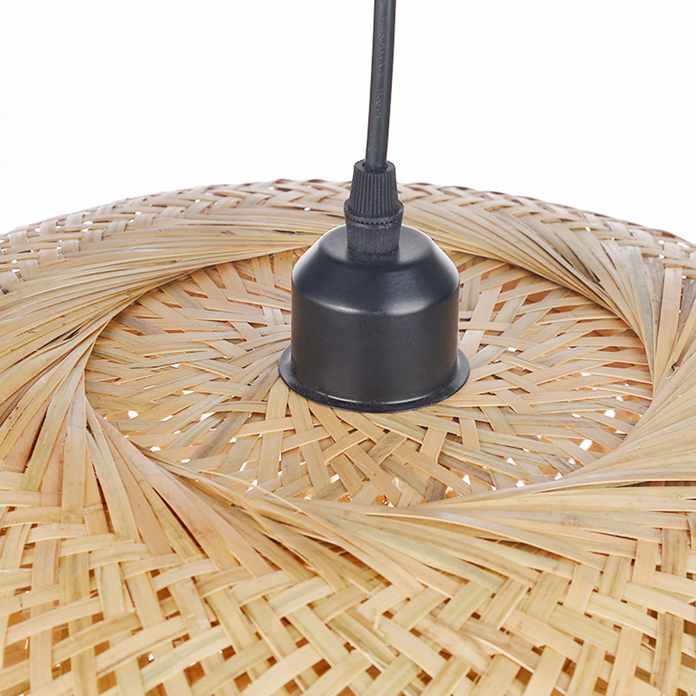 Japanese Dining Room Bamboo Pendant Lamp Handwoven lighting fixtures