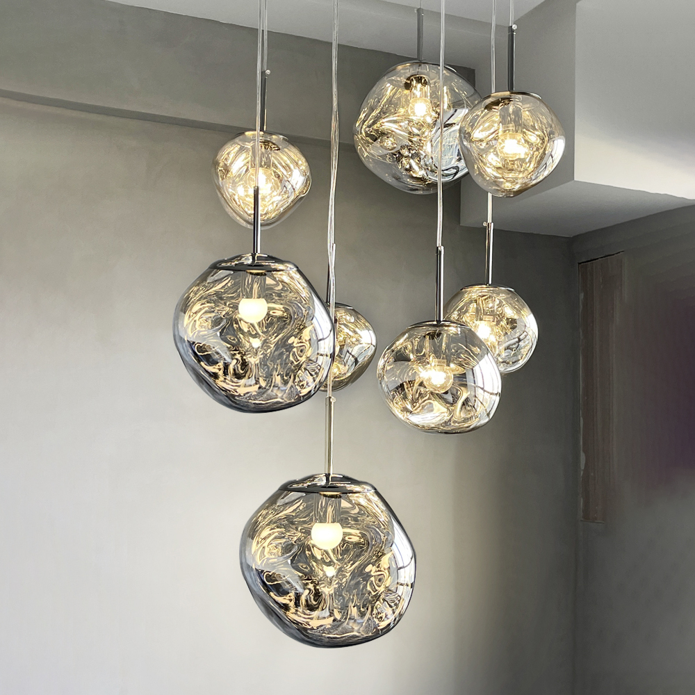 Designer Lava Chandelier Villa Loft Duplex Stairwell Pendant Light Apartment Living Room Empty Luxury Restaurant Lamp