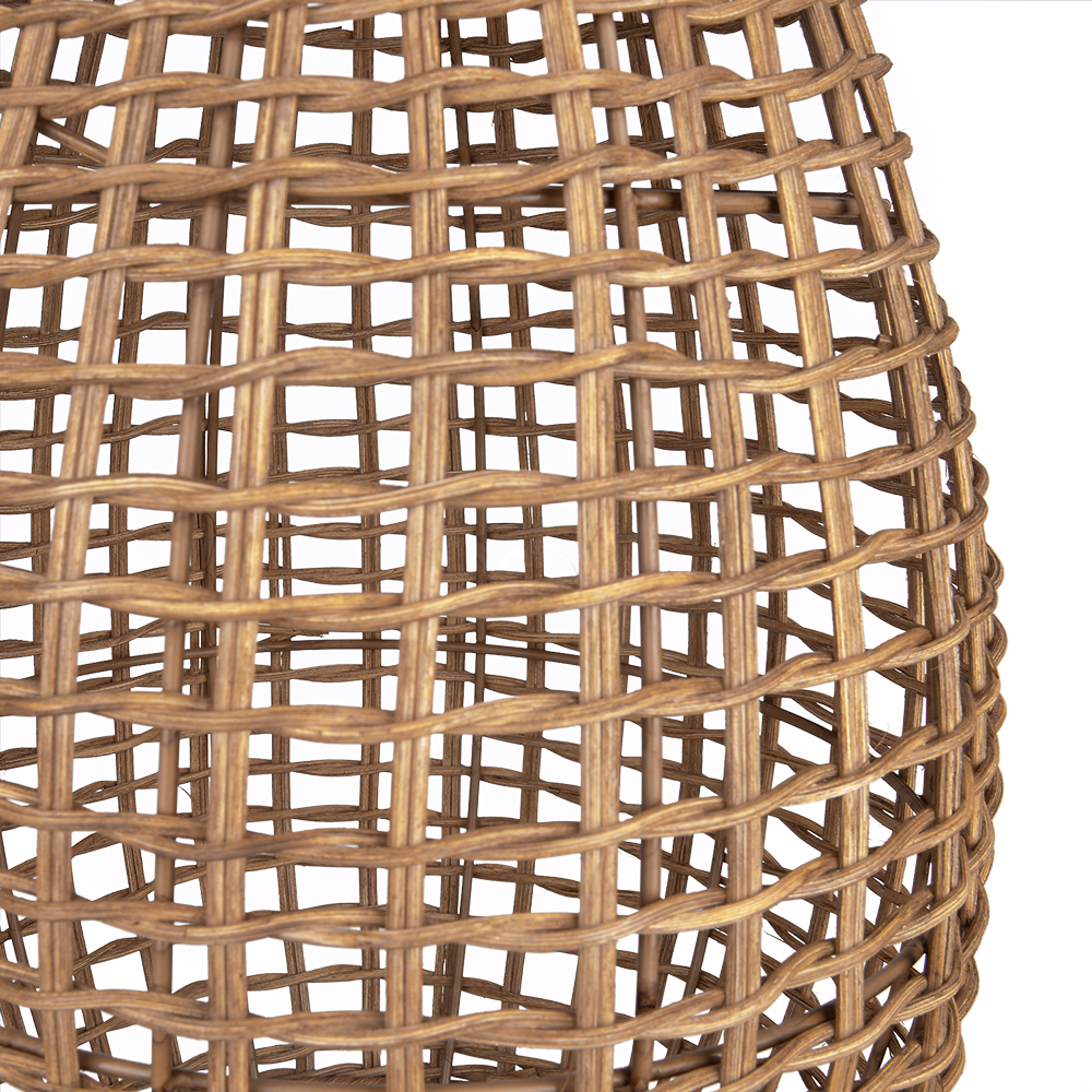 Handwoven Vine Lighting Fixture 3-Light Modern Rattan Kitchen Island Pendant Light 