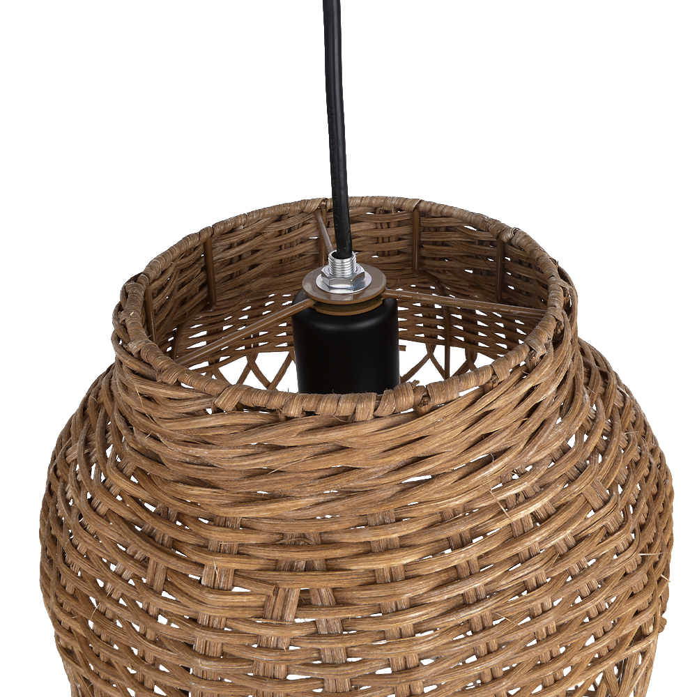 Luminous Rattan Pendant Light Natural Chandelier for Kitchen Island