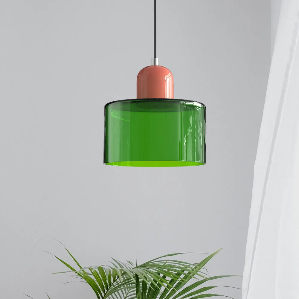 Bauhaus Small Glass Pendant Light For Dining Room and Bedroom