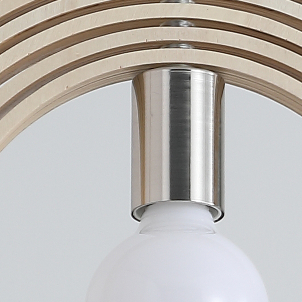 Danish Designer Rotating Wood Chandelier Nordic Dining Room Balcony Pendant Lamp