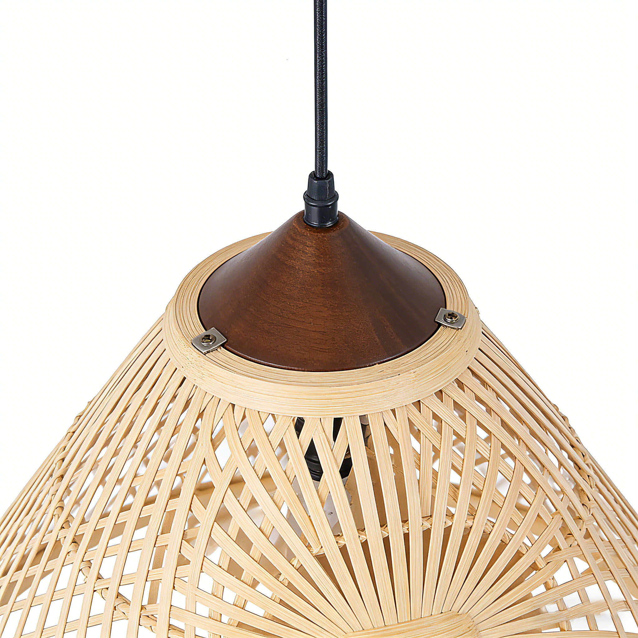 Artisan Bamboo Pendant Light - High-Definition Natural Finish