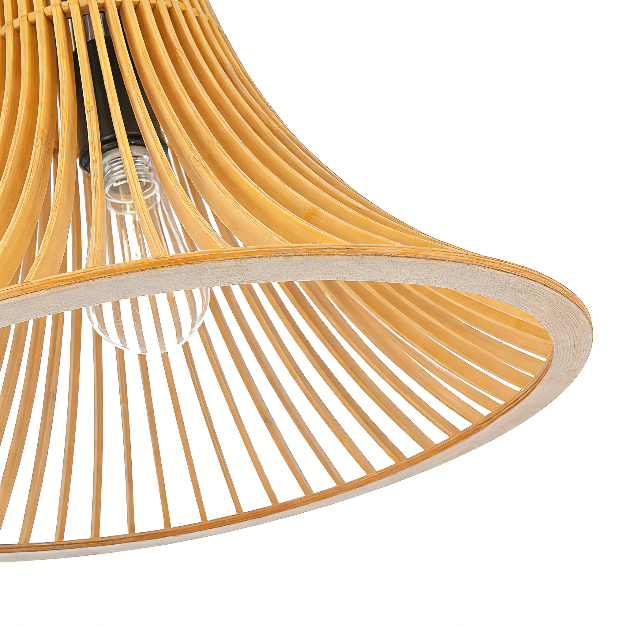 Bamboo Rattan Pendant Light Wabi-Sabi Natural Style