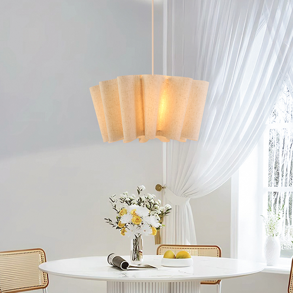 Japanese Retro Artistic Fabric Chandelier Wabi-sabi Home decor Pendant Light