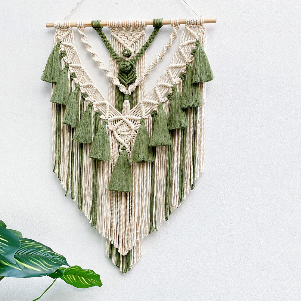 Hand-woven Tassel Tapestry Bohemian Home B&B Decoration Room Background Wall Hanging