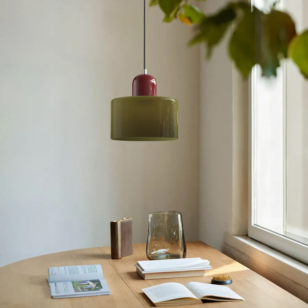 Bauhaus Small Glass Pendant Light For Dining Room and Bedroom