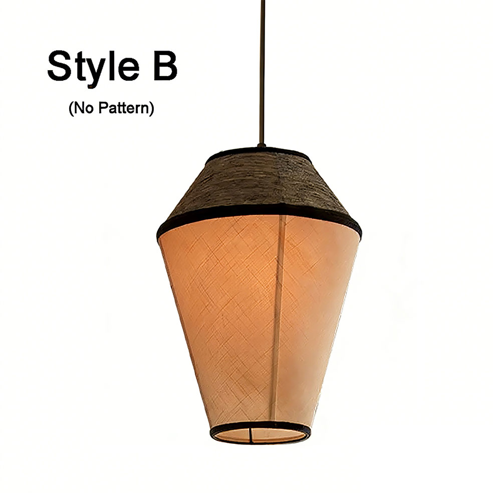 Artisan Hand-Painted Fabric Pendant Light Cluster Modern Decorative Hanging Lamp for Dining & Living Rooms