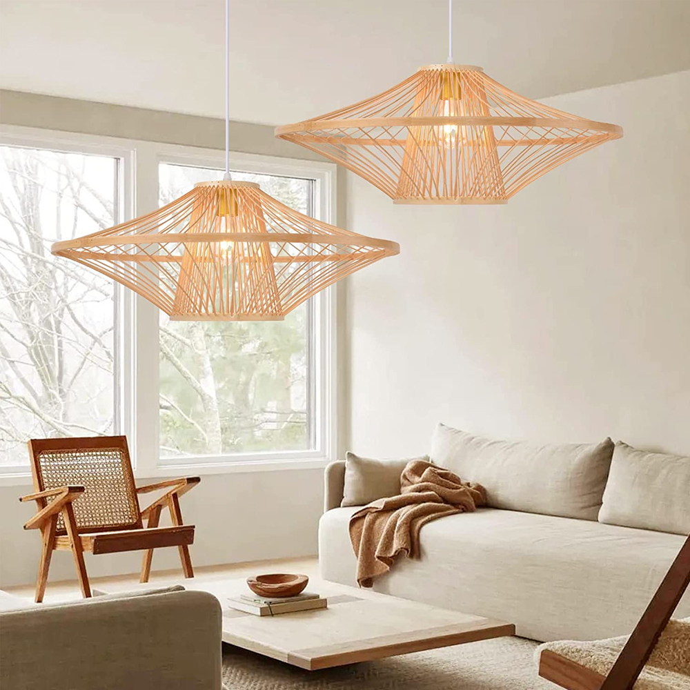 Natural Bamboo Hanging Light for Living Room