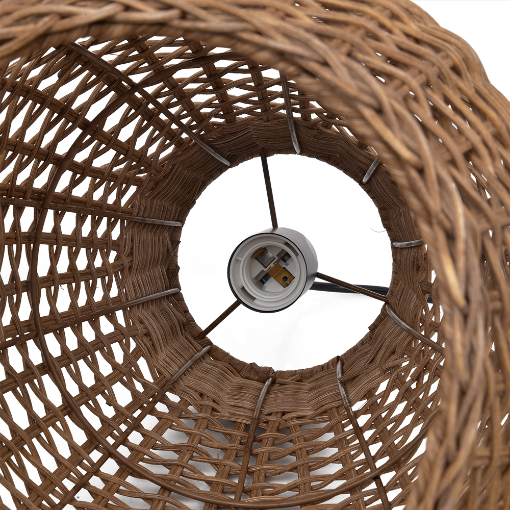 Handwoven Vine Lighting Fixture 3-Light Modern Rattan Kitchen Island Pendant Light 