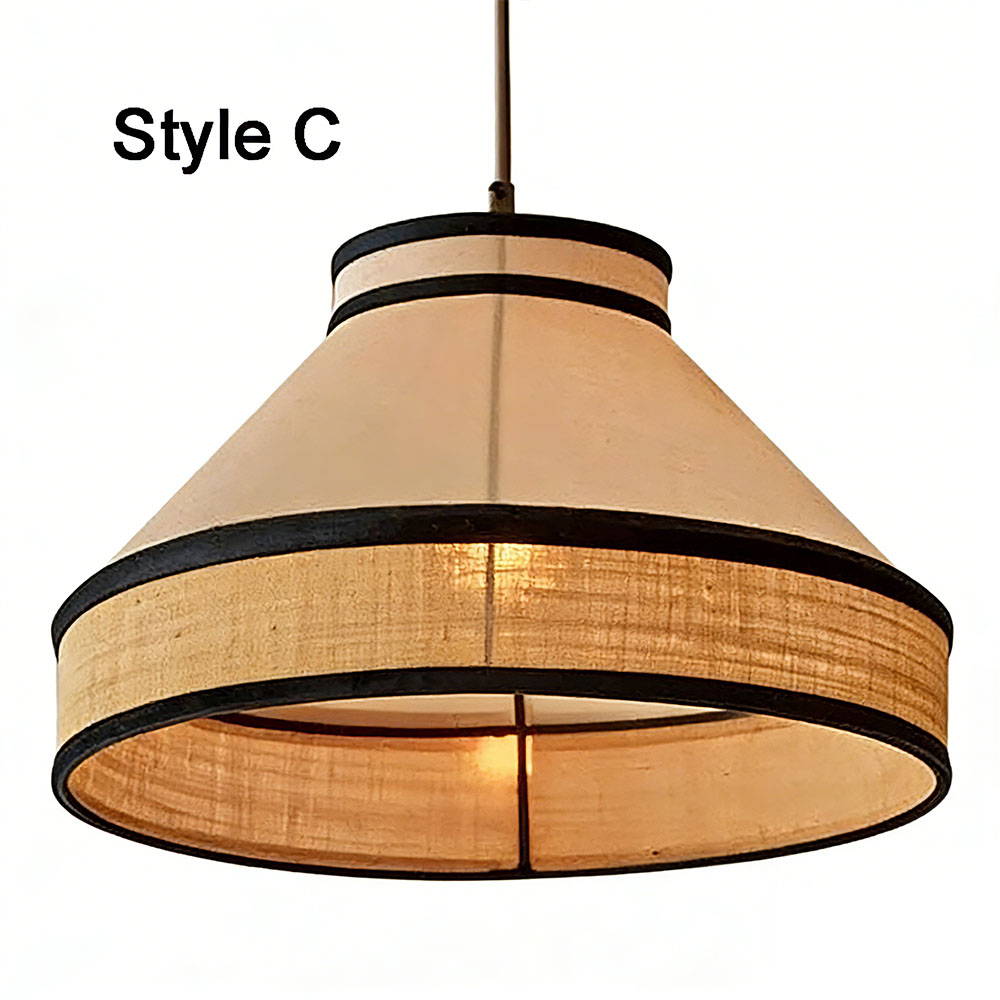 Artisan Hand-Painted Fabric Pendant Light Cluster Modern Decorative Hanging Lamp for Dining & Living Rooms