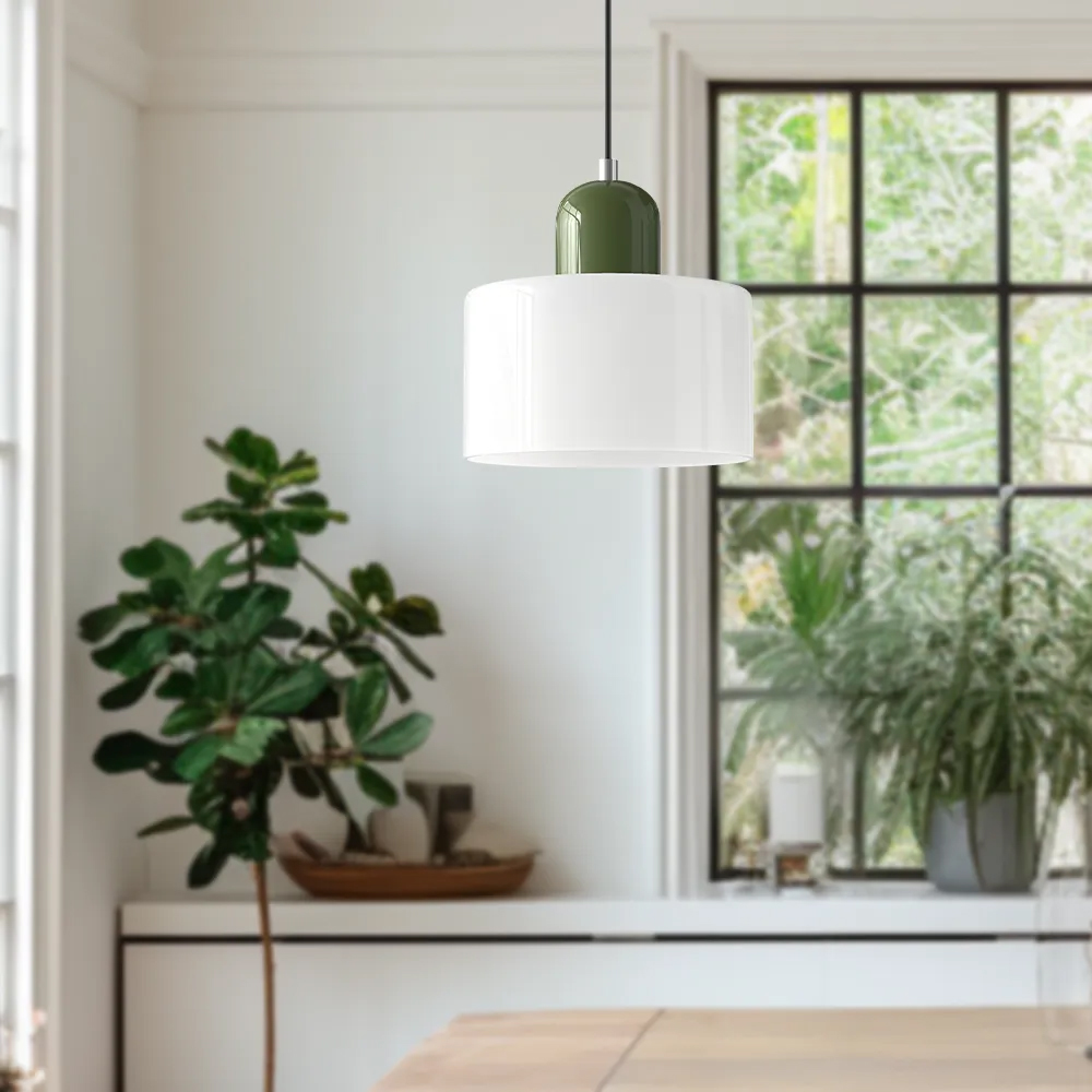 Bauhaus Small Glass Pendant Light For Dining Room and Bedroom