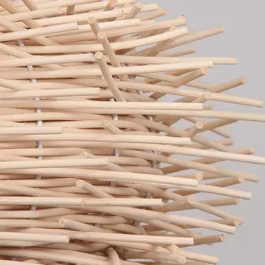 Rattan Bird's Nest Pendant Light Hand-Woven Twig Chandelier for Nature-Inspired Living