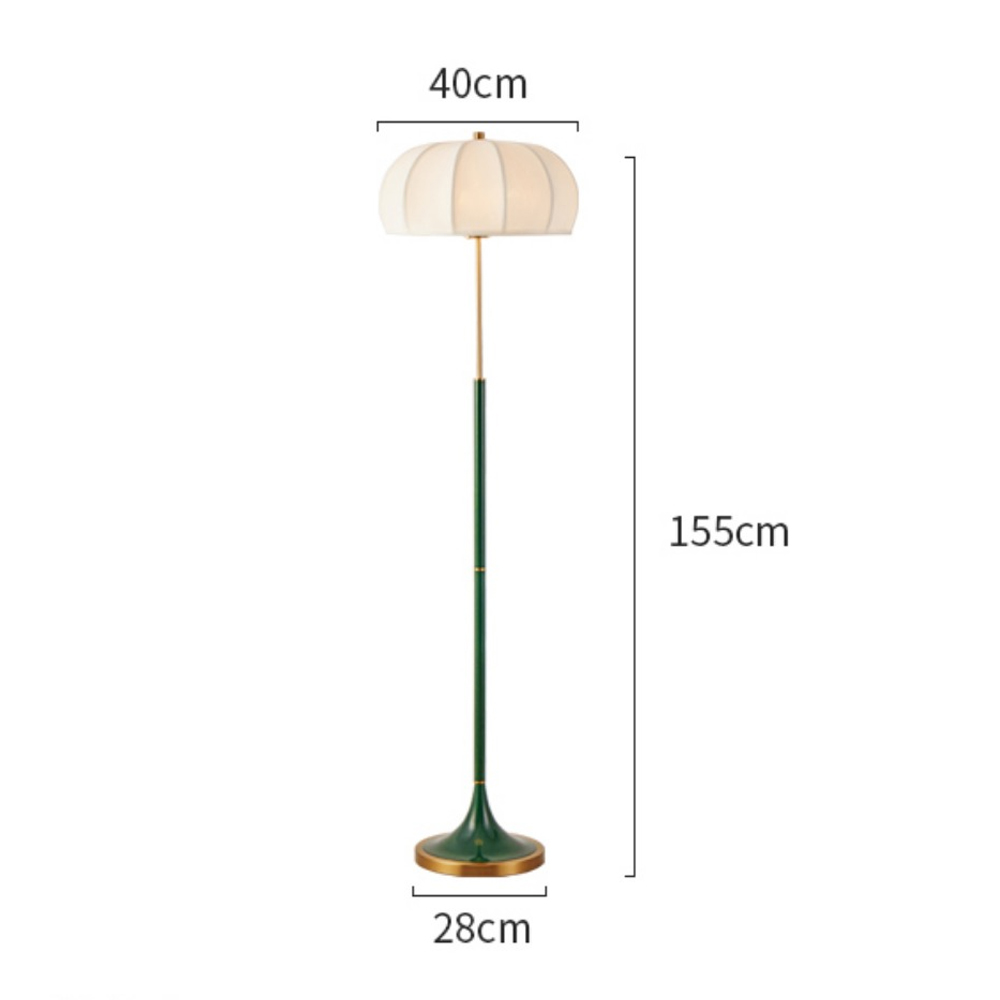 European Mid Century Modern Green Floor Lamp White American Floor Lamp
