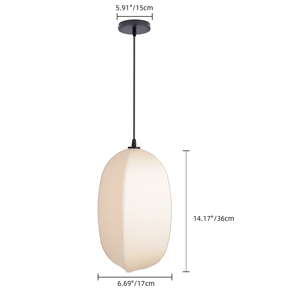 Wabi-sabi Style Living Room Fabric Chandelier Japanese Homestay Light Fixture
