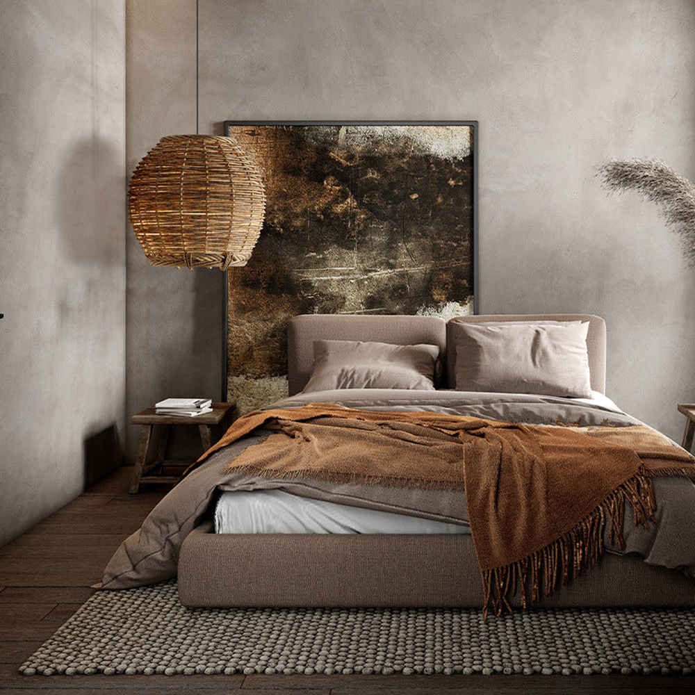 Wabi-Sabi Basket Chandelier Japanese Rattan Pendant Light